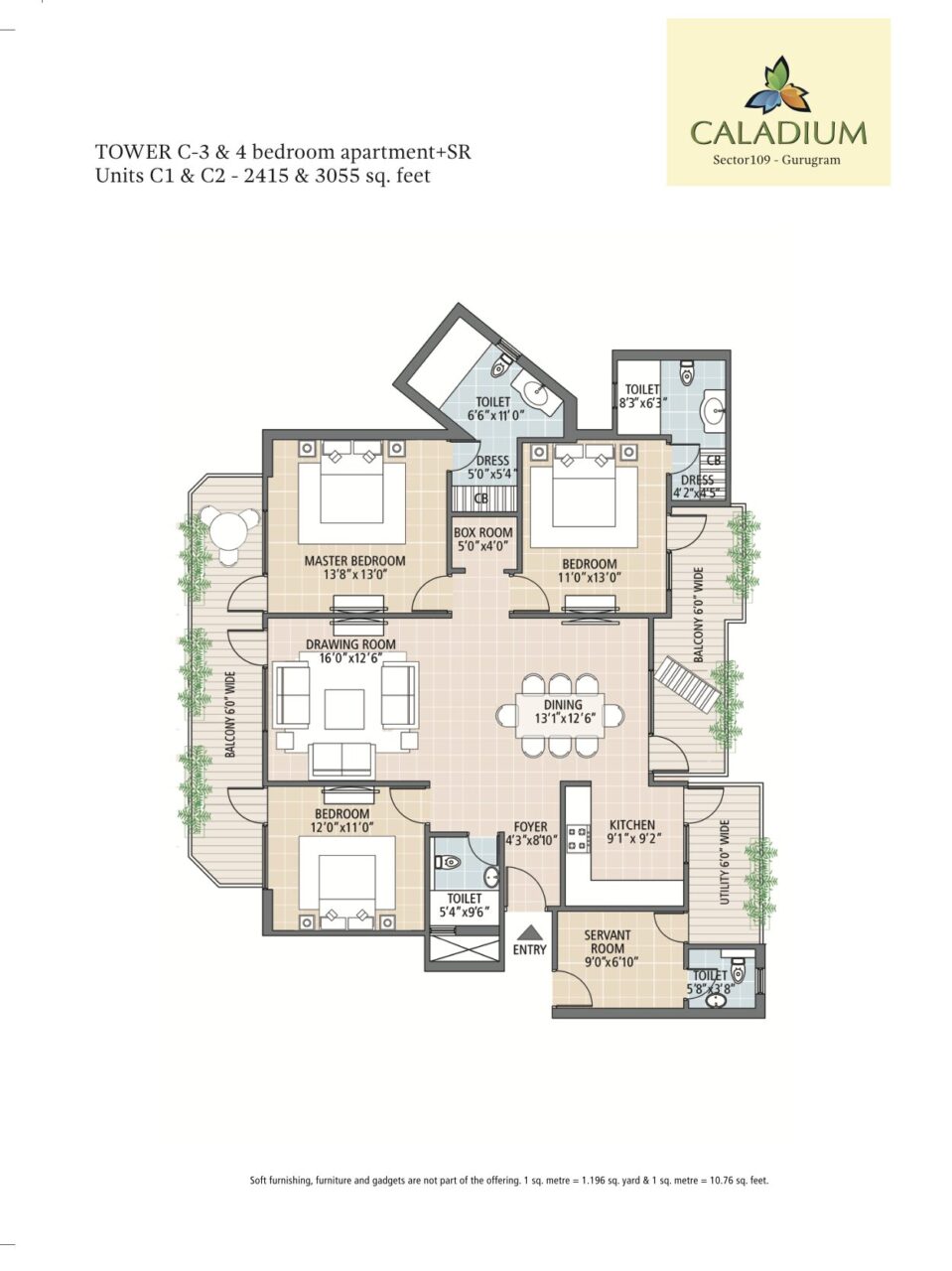 SBTL Caladium Floor Plans
